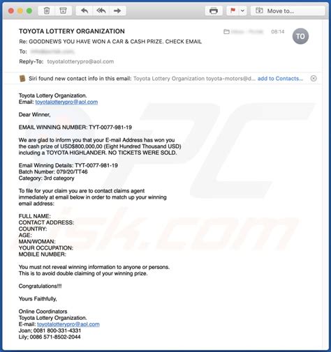 toyota lottery|How to avoid the TOYOTA LOTTERY ORGANIZATION .